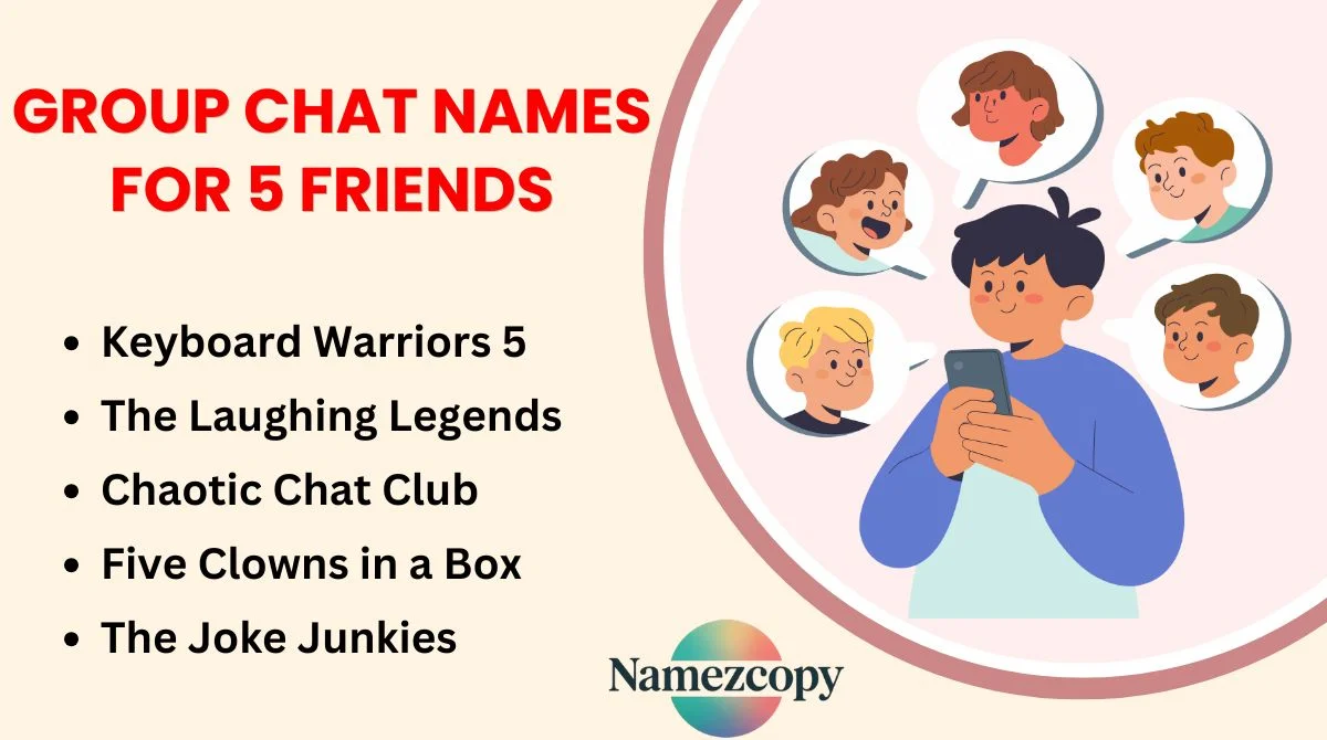 Group Chat Names for 5 Friends