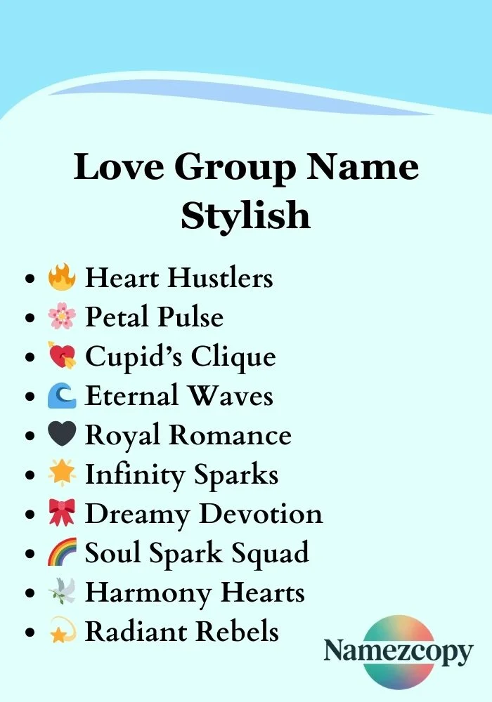 Love Group Name Stylish
