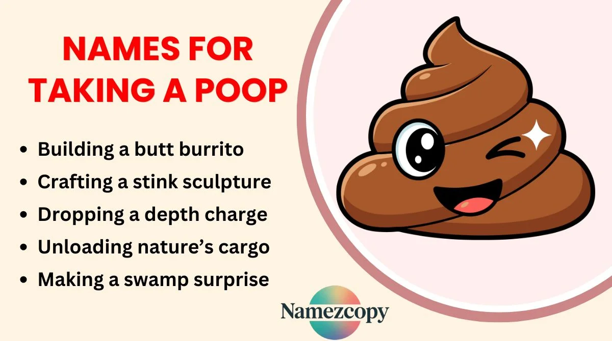 Names for Taking a Poop