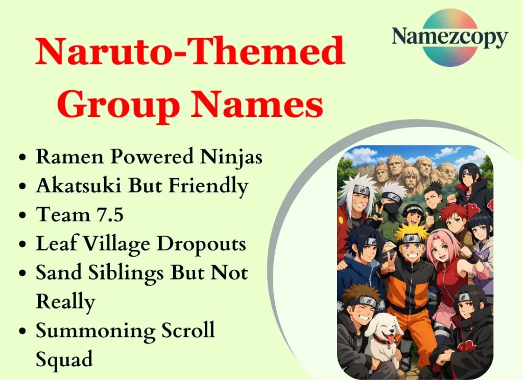 Naruto-Themed Group Names