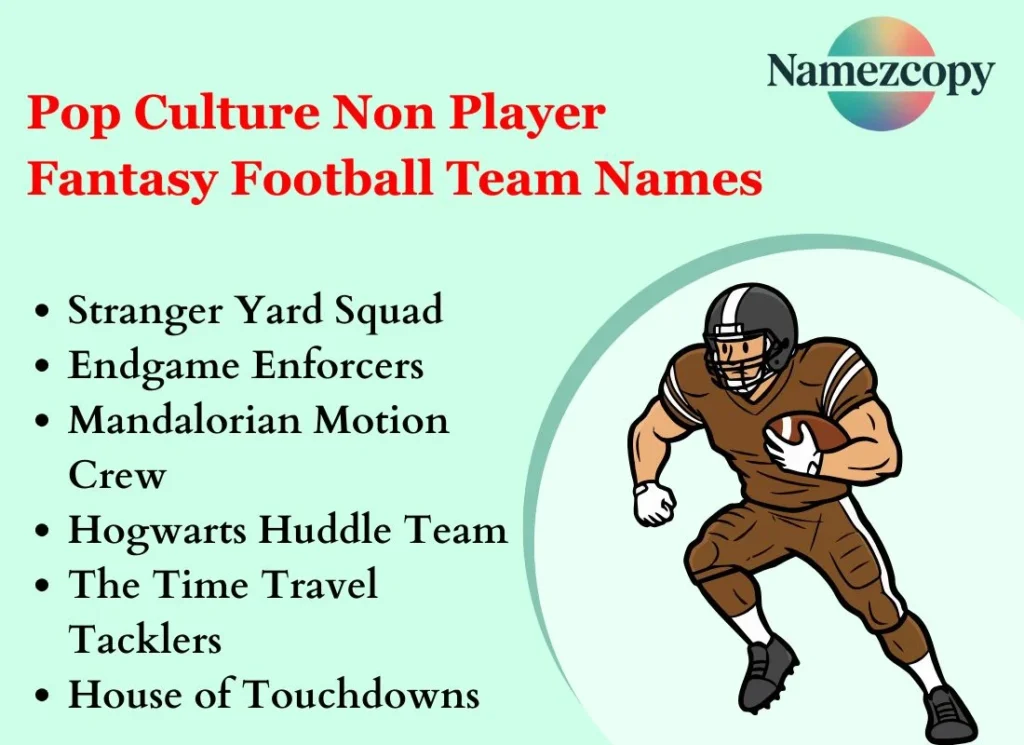 Pop Culture Non Player Fantasy Football Team Names