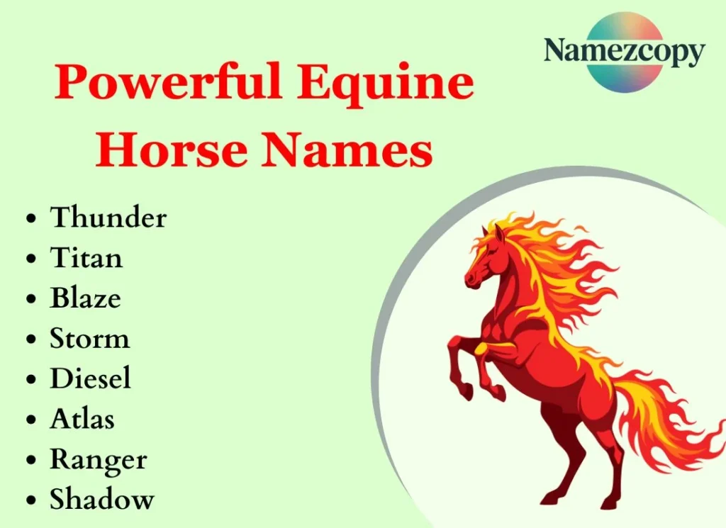 Powerful Equine Horse Names