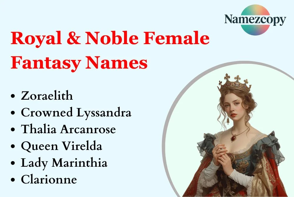 Royal & Noble Female Fantasy Names