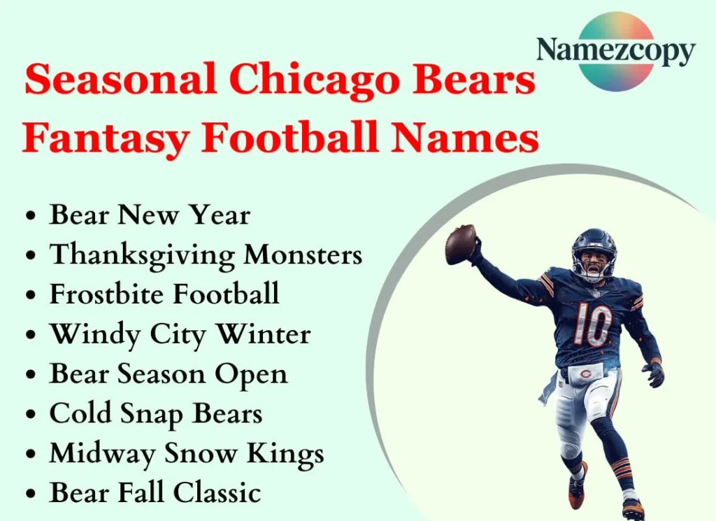 Seasonal Chicago Bears Fantasy Football Names