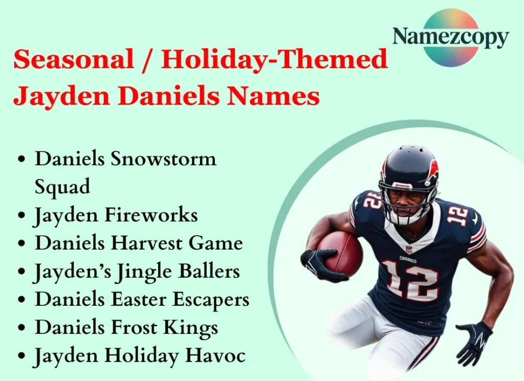 Seasonal / Holiday-Themed Jayden Daniels Names
