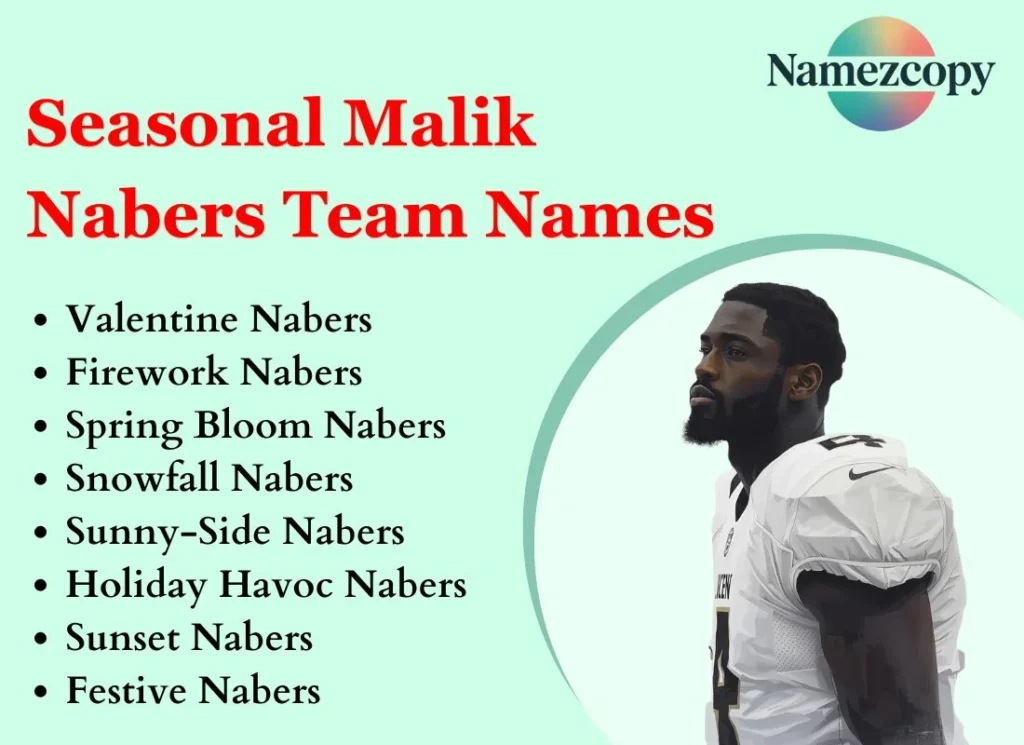 Seasonal Malik Nabers Team Names