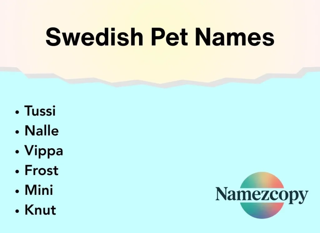 Swedish Pet Names