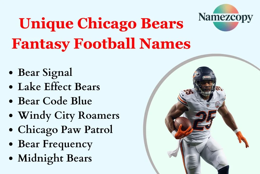 Unique Chicago Bears Fantasy Football Names