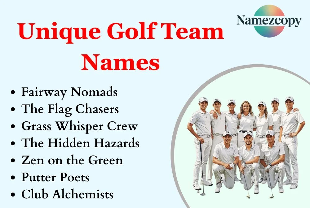 Unique Golf Team Names