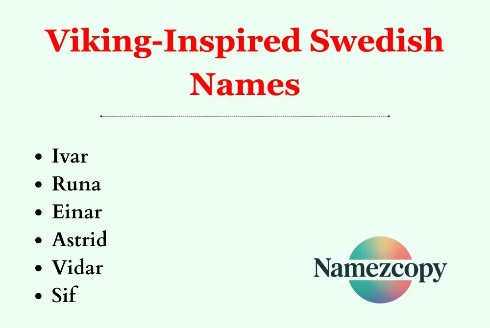 Viking-Inspired Swedish Names