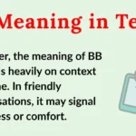 BB Meaning in Text