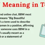 BBW Meaning in Text