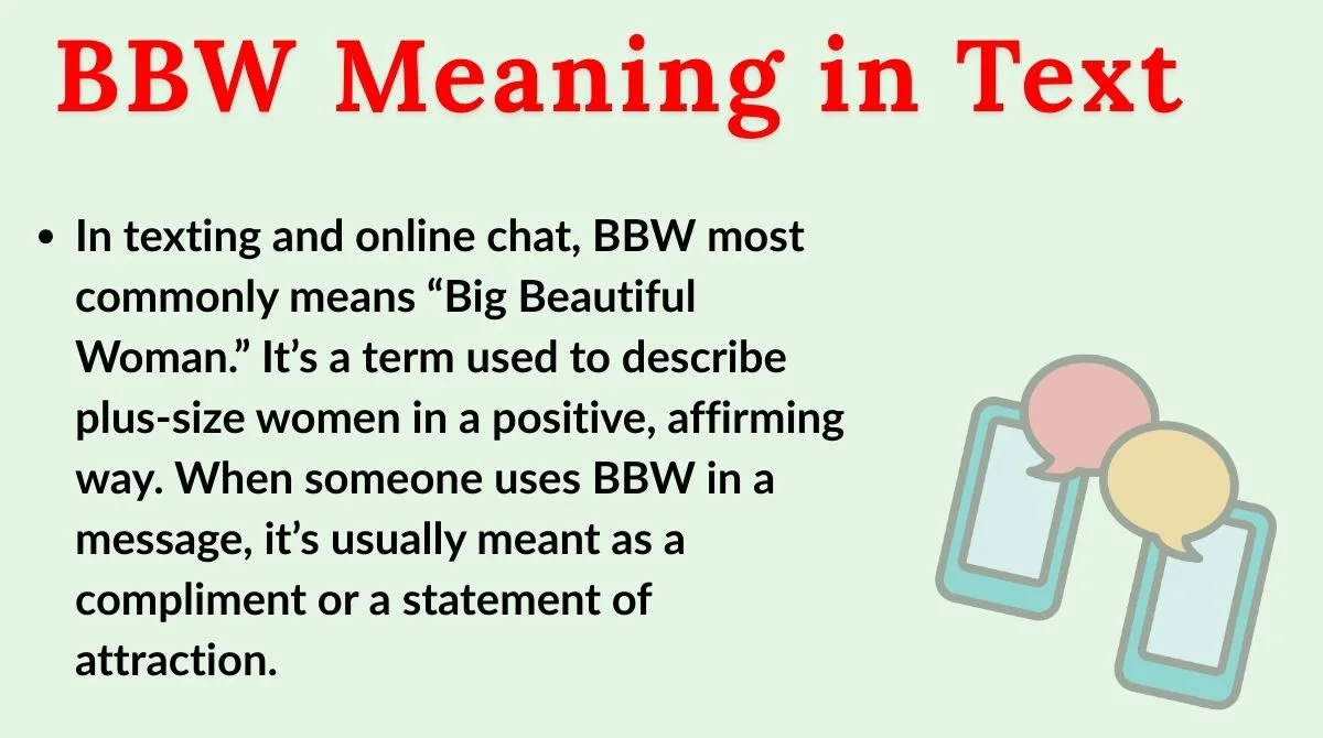 BBW Meaning in Text
