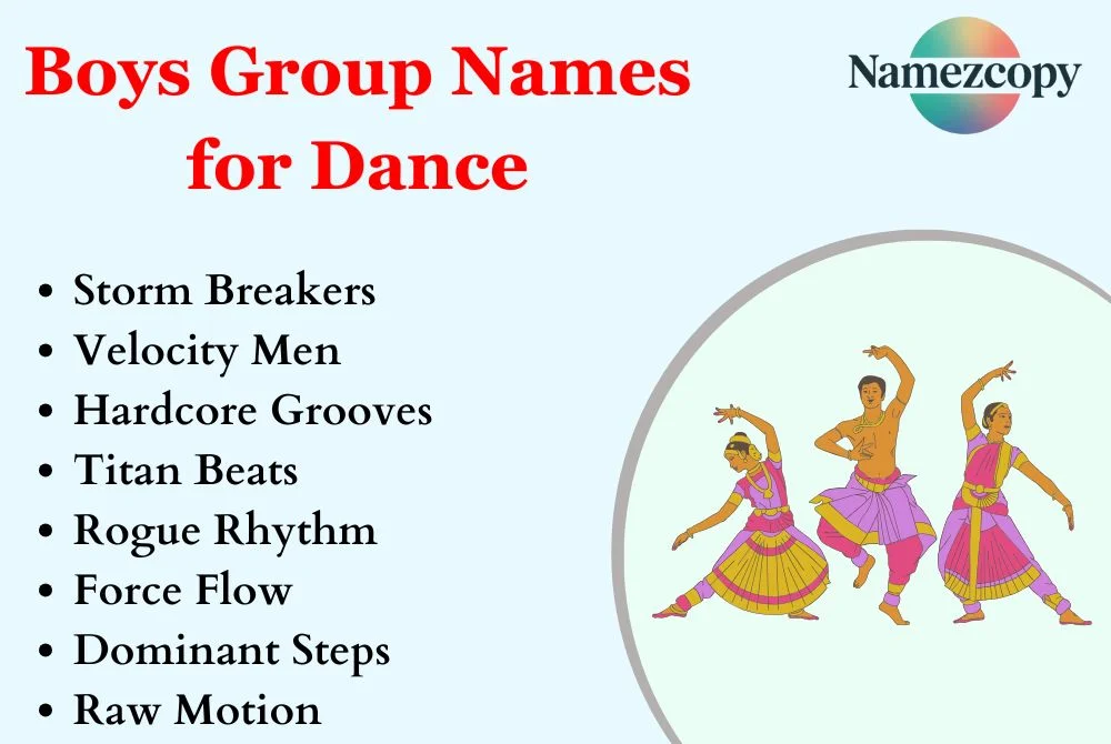 Boys Group Names for Dance
