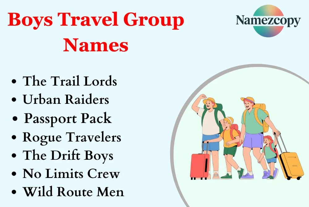 Boys Travel Group Names