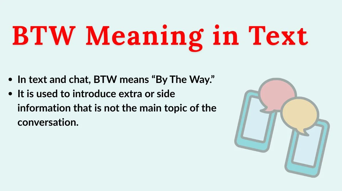 BTW Meaning in Text