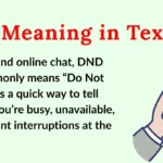 DND Meaning in Text