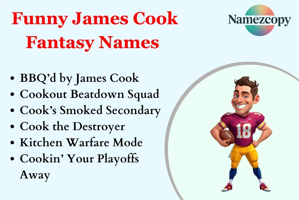 Funny James Cook Fantasy Names