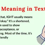 IGHT Meaning in Text