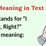 IKR Meaning in Text