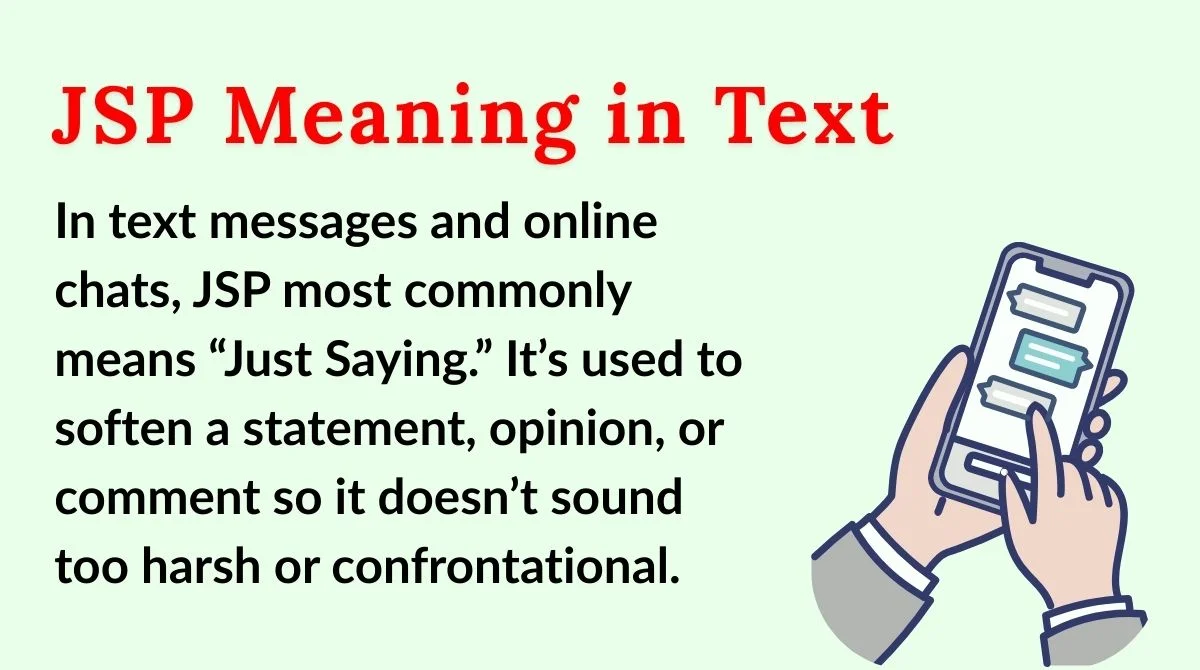 JSP Meaning in Text