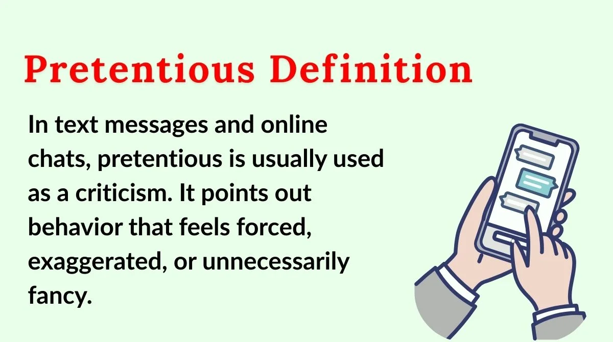 Pretentious Definition