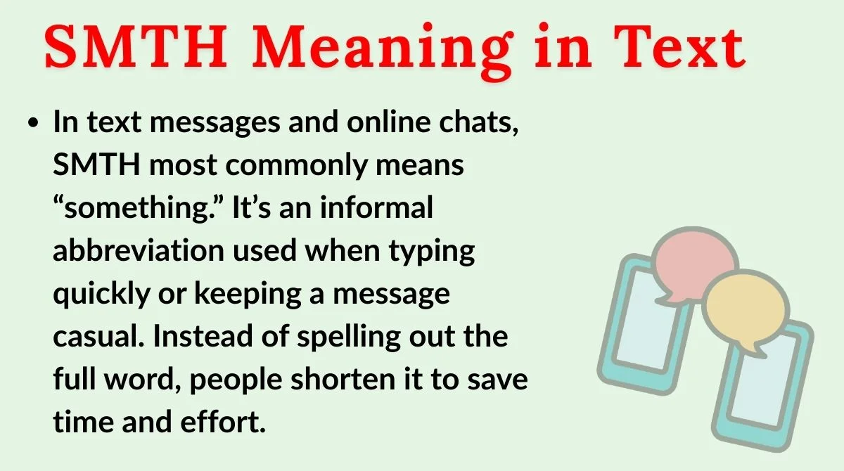 SMTH Meaning in Text