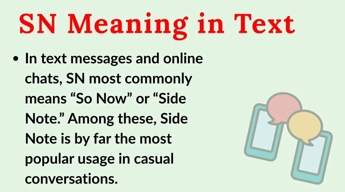 SN Meaning in Text