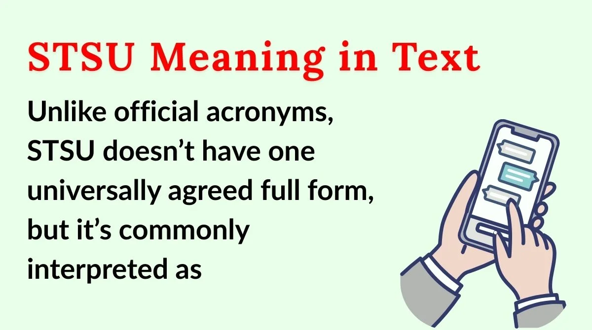 STSU Meaning in Text