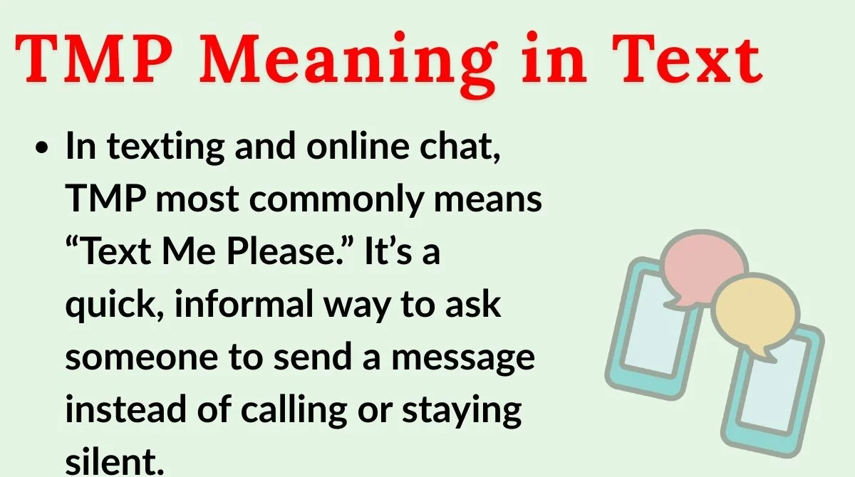 TMP Meaning in Text