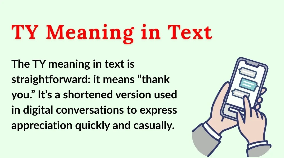 TY Meaning in Text