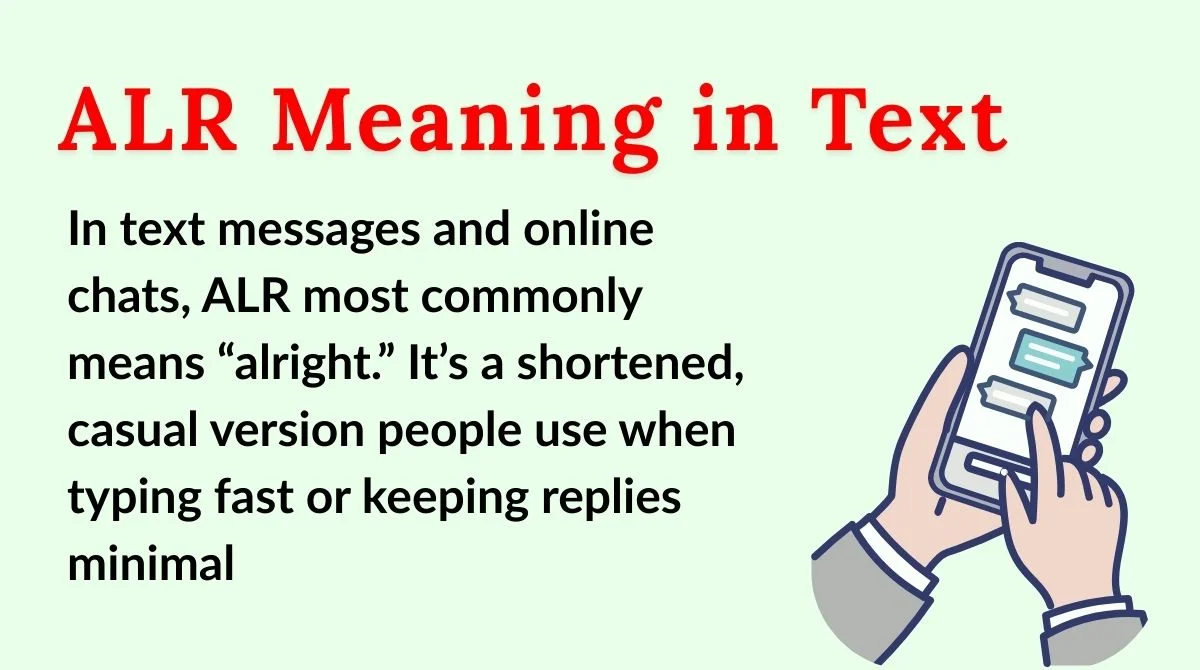 ALR Meaning in Text