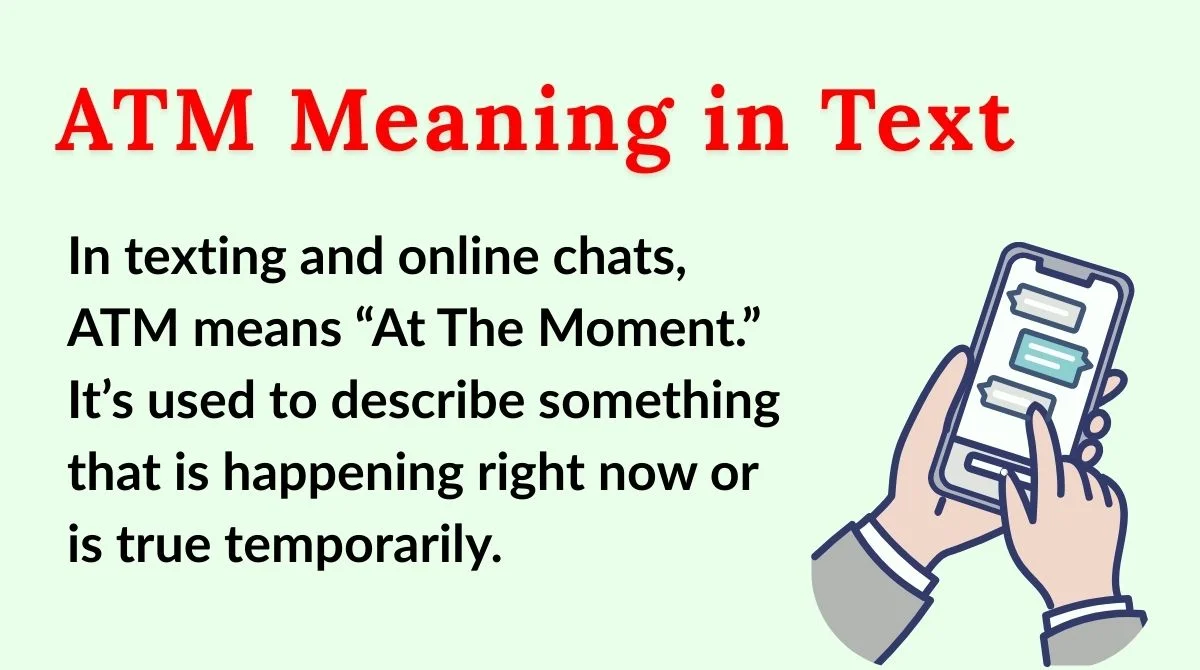 ATM Meaning in Text