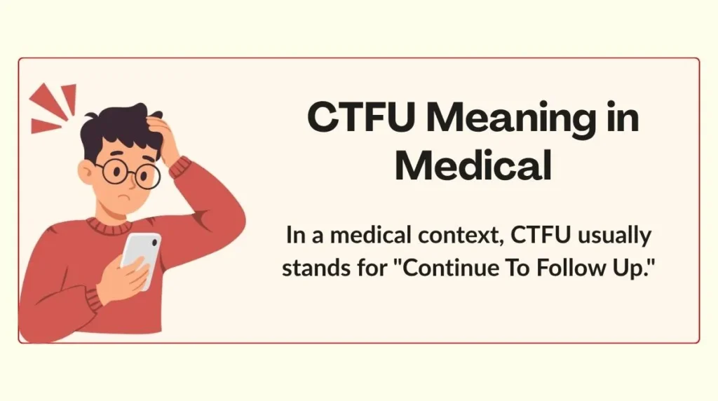 CTFU Meaning in Medical