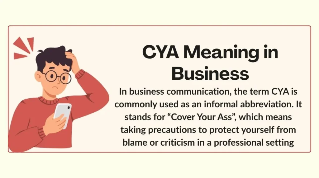 CYA Meaning in Business