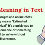 ETA Meaning in Text