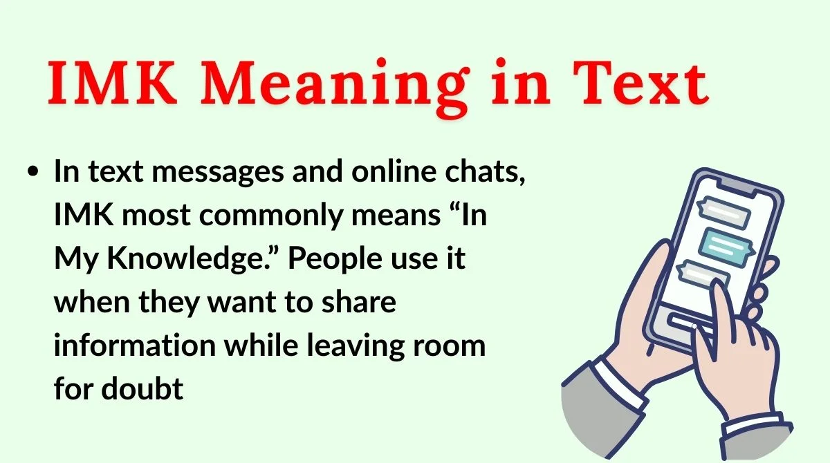 IMK Meaning in Text