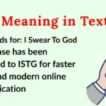 ISTG Meaning in Text
