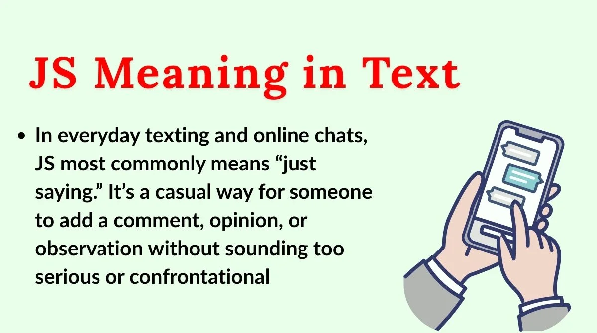 JS Meaning in Text