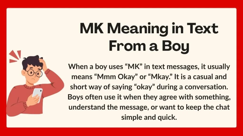 MK Meaning in Text From a Boy