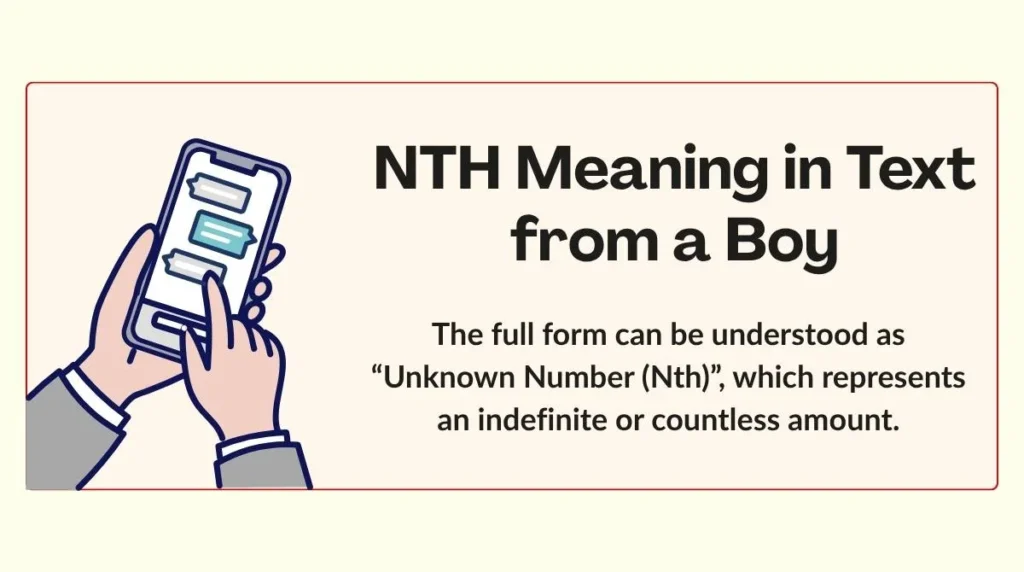 NTH Meaning in Text from a Boy
