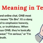 ONB Meaning in Text