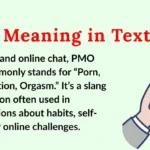 PMO Meaning in Text