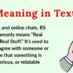 RS Meaning in Text