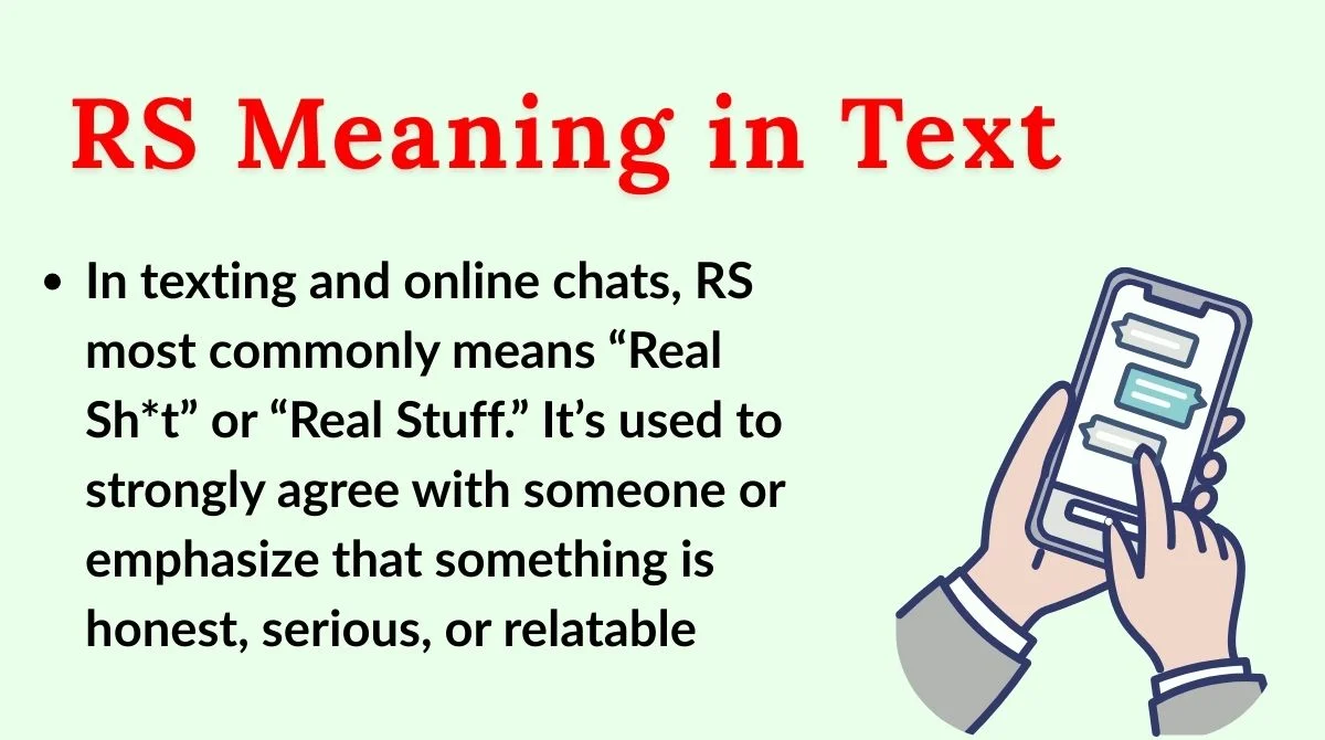 RS Meaning in Text