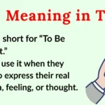 TBH Meaning in Text