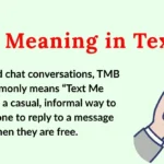 TMB Meaning in Text