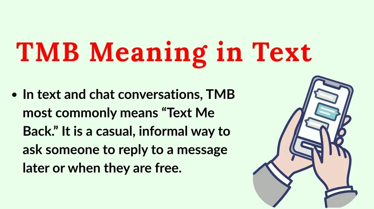 TMB Meaning in Text