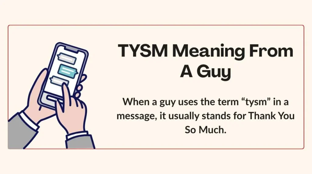 TYSM Meaning From A Guy