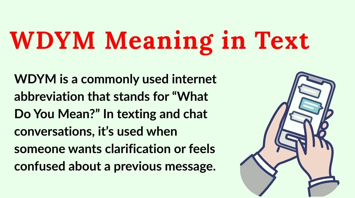WDYM Meaning in Text